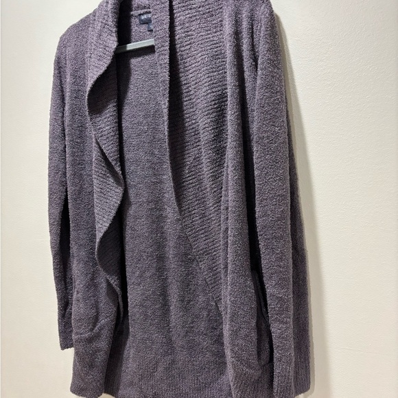 BAREFOOT DREAMS • Women’s CozyChic Lite Circle Cardigan Purple Charcoal Size M - Picture 3 of 6